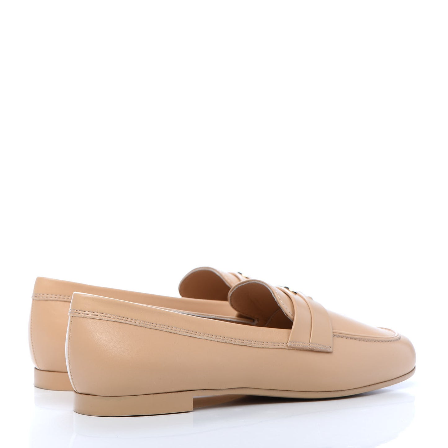 Lambskin CC Loafers 38 Beige