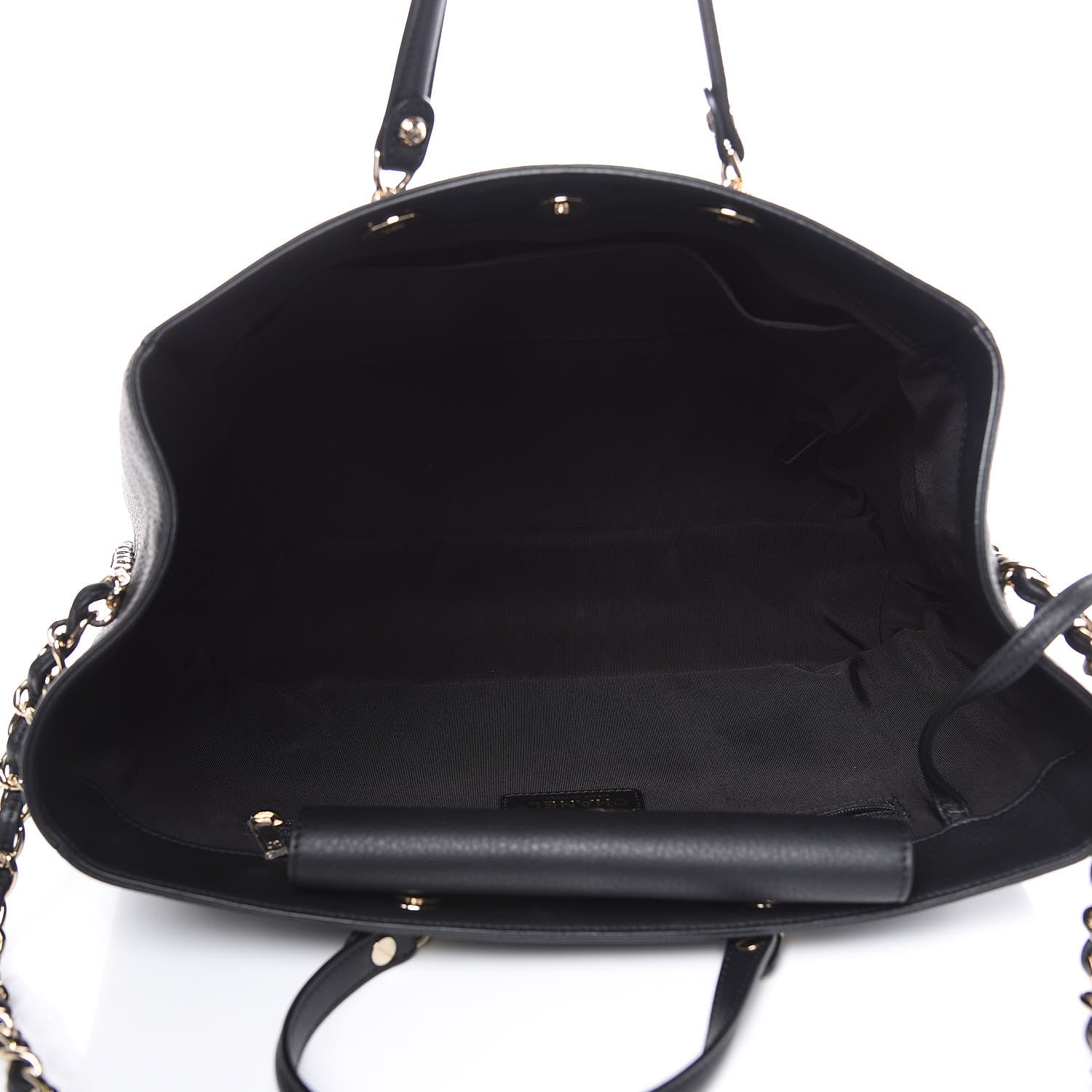 Chanel Bullskin Stitched Medium Shopping Bag Black 5 of 12