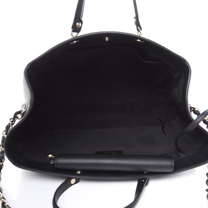 Chanel Bullskin Stitched Medium Shopping Bag Black 5 of 12