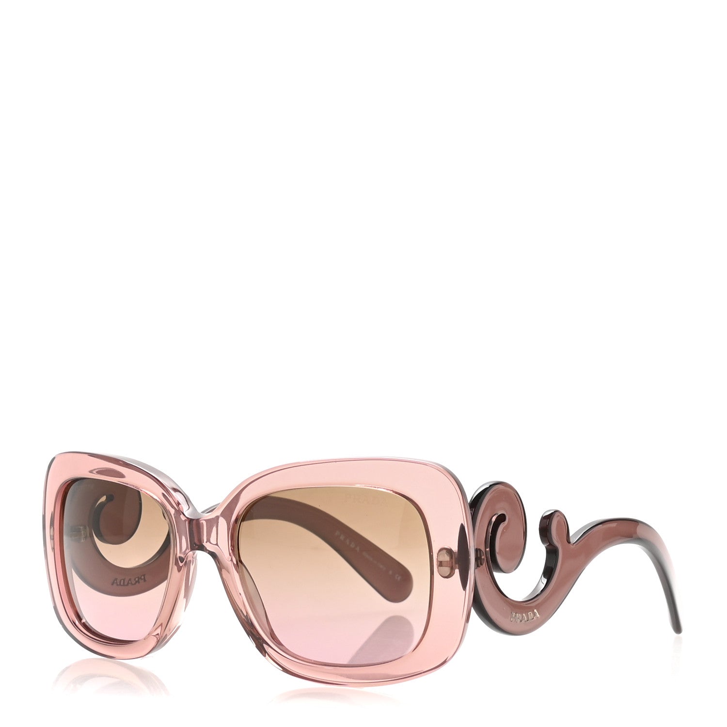 Prada Acetate Baroque Sunglasses SPR 27O Pink 1 of 7