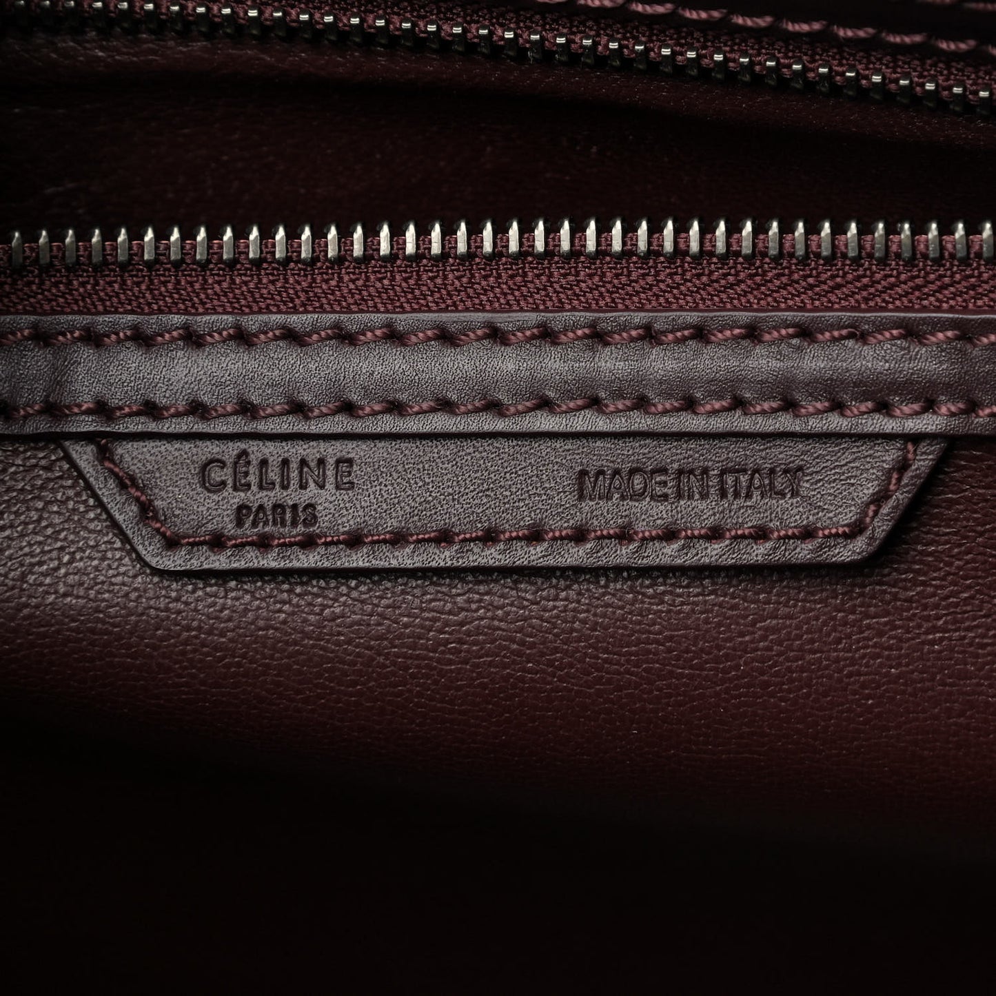 Smooth Calfskin Mini Luggage Burgundy