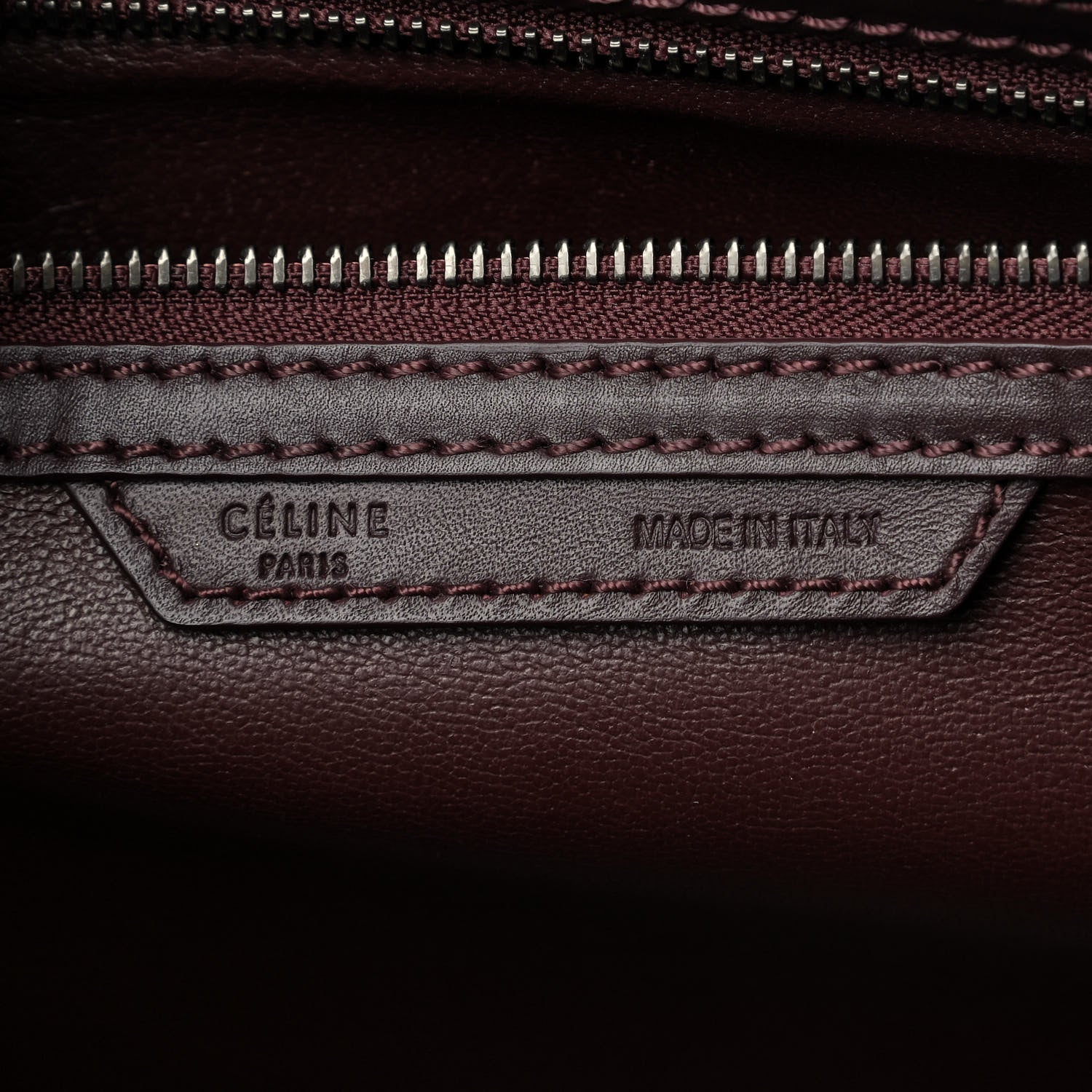 Celine Smooth Calfskin Mini Luggage Burgundy 8 of 11