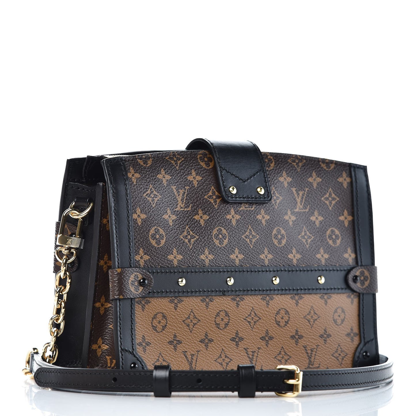 Reverse Monogram Trunk Clutch