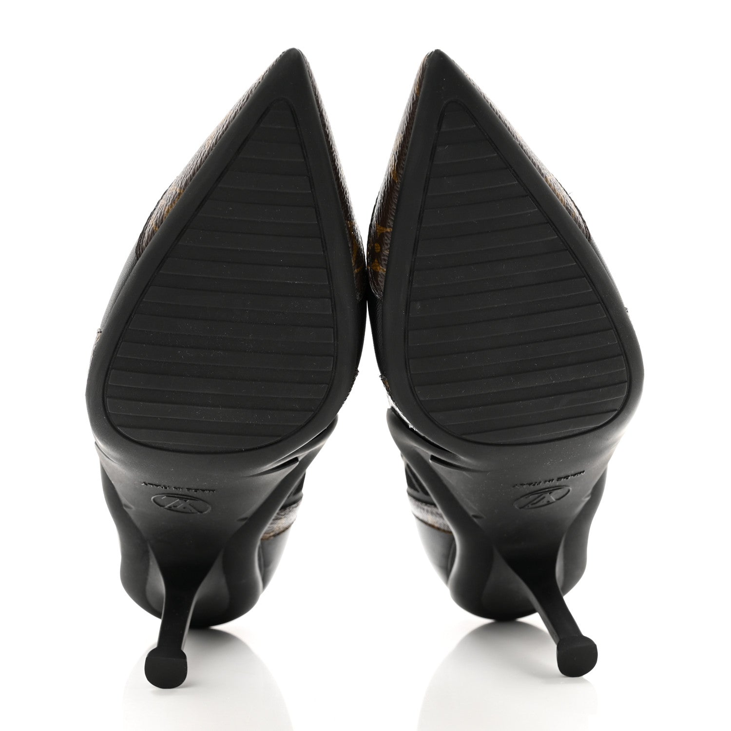 Louis Vuitton Patent Monogram Archlight Pumps 37.5 Black 5 of 8
