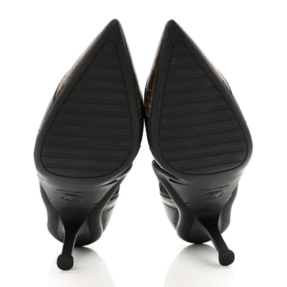 Louis Vuitton Patent Monogram Archlight Pumps 37.5 Black 5 of 8