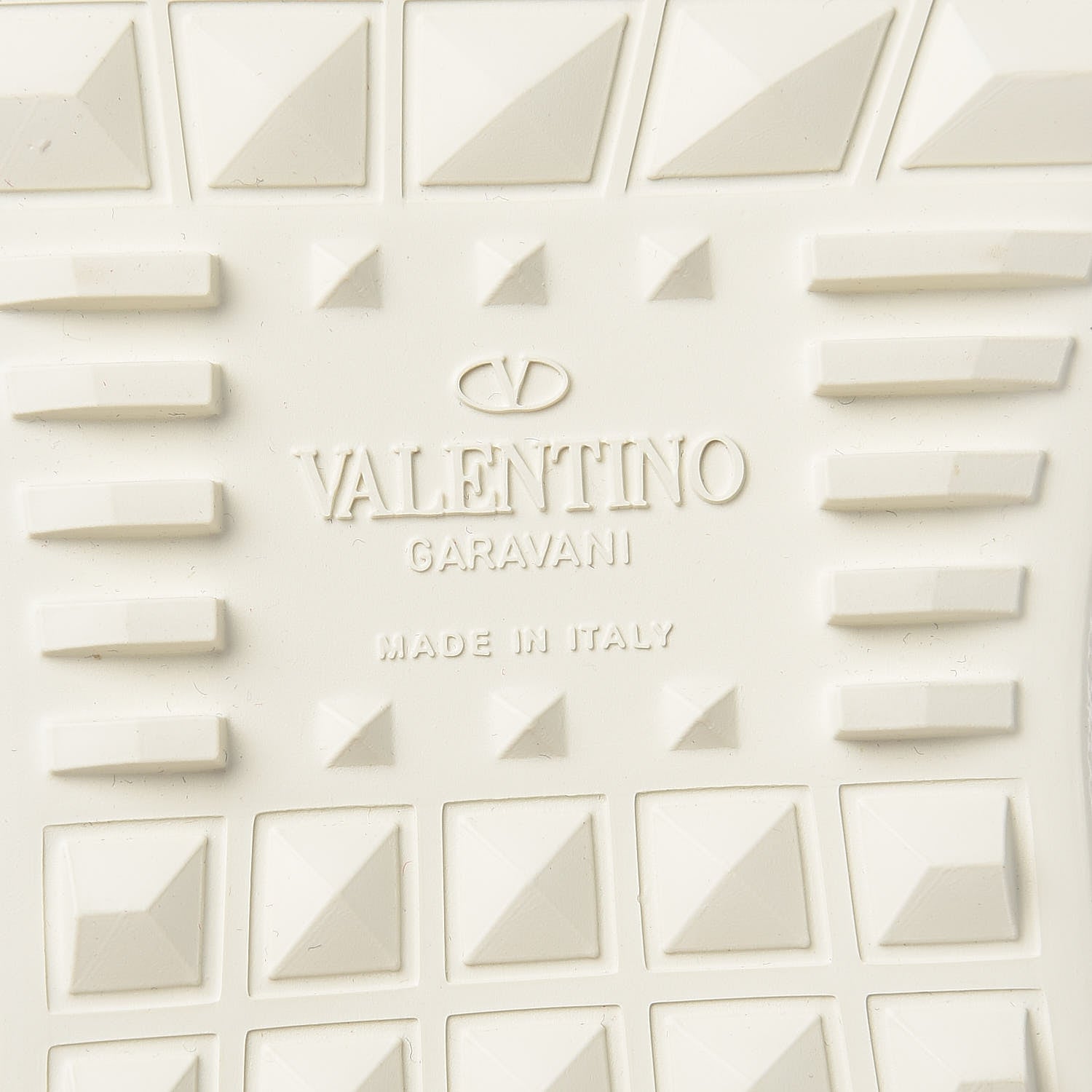 Valentino Garavani Calfskin Rockstud Open Sneakers 36.5 White Pewter 6 of 8