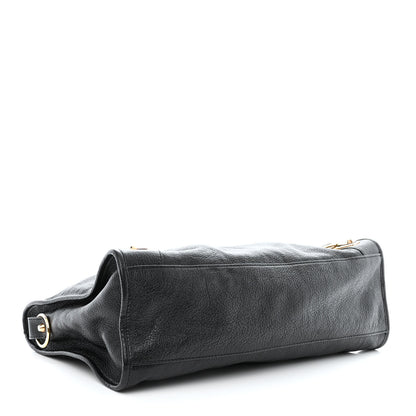 Balenciaga Chevre Gold Metallic Edge Hardware City Black 4 of 10