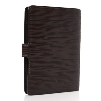 Louis Vuitton Epi Small Ring Agenda Cover Moka 3 of 10