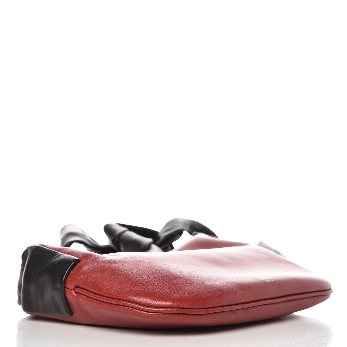 Calfskin Small Ribbon Shoulder Bag Merlot