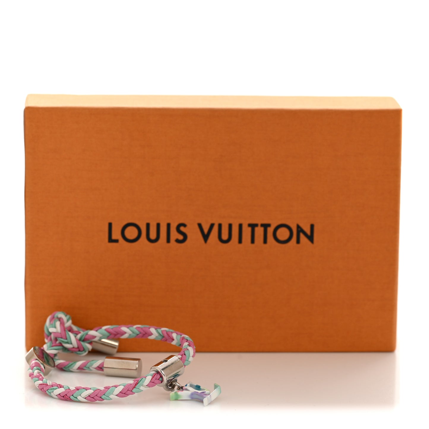 Calfskin Braided Bracelet Multicolor