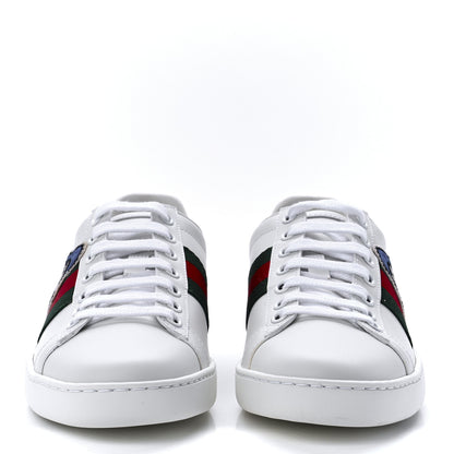 Gucci X DISNEY Calfskin Miro Soft Web Donald Duck Womens Ace Sneakers 35 White New Shamarock 2 of 9