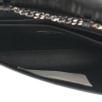 Alexander McQueen Calfskin Small Slash Bag Black White 5 of 11