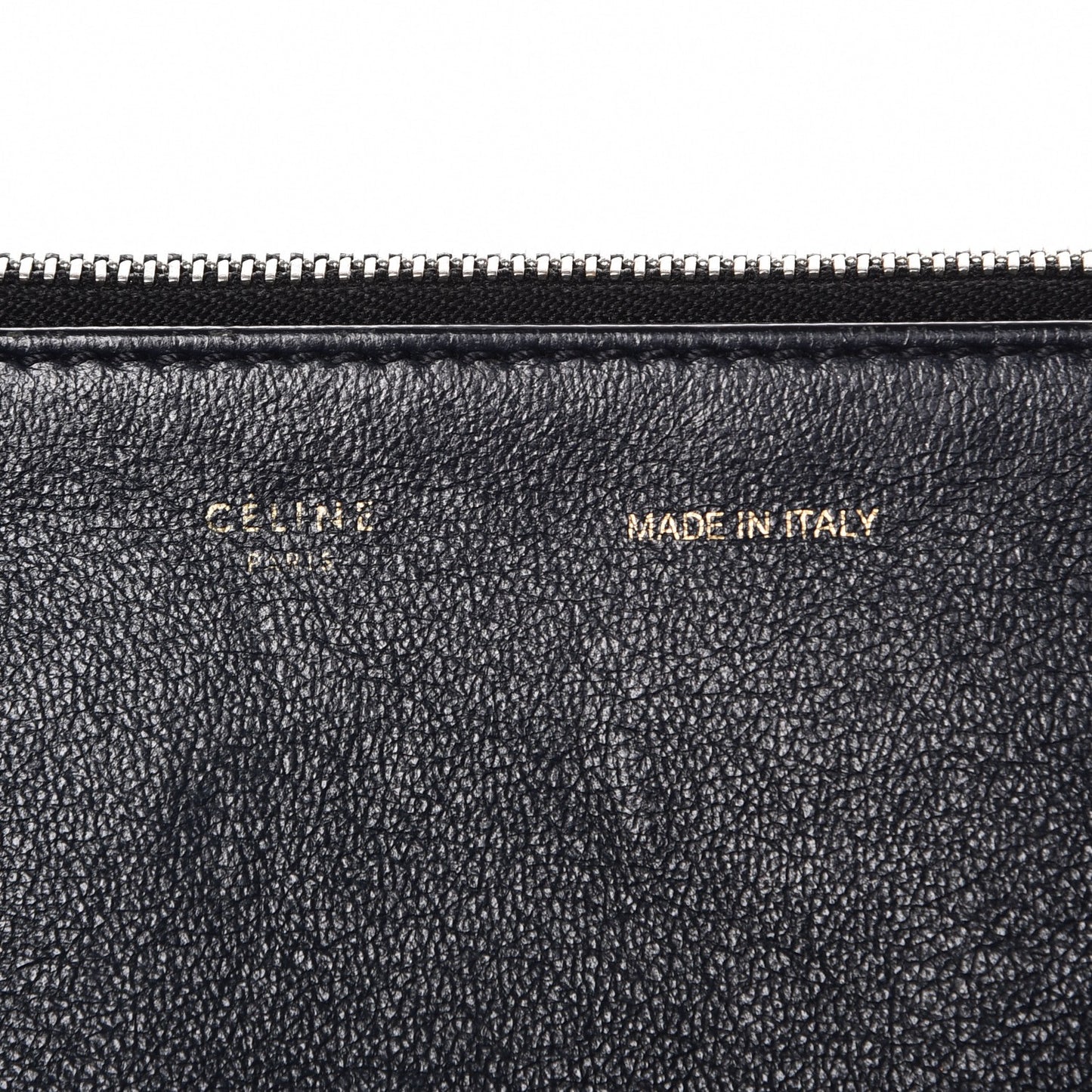 Smooth Calfskin Suede Tri-Color Double Zip Trapeze Sand