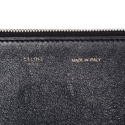 Celine Smooth Calfskin Suede Tri-Color Double Zip Trapeze Sand 6 of 7