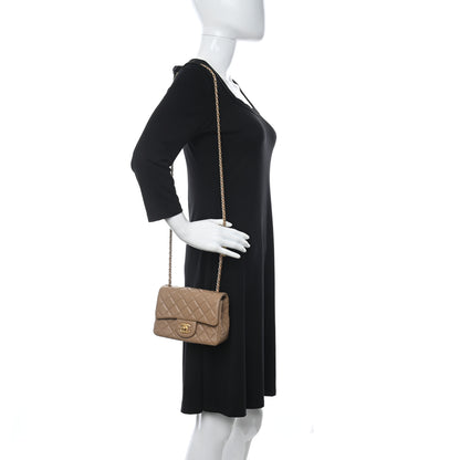 Chanel Lambskin Quilted Mini Pearl Crush Flap Dark Beige 2 of 11