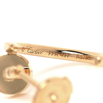 Cartier 18K Yellow Gold Juste Un Clou Hoop Earrings 4 of 5