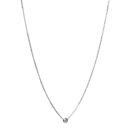 Cartier 18K White Gold Diamond SM D'Amour Pendant Necklace 1 of 5