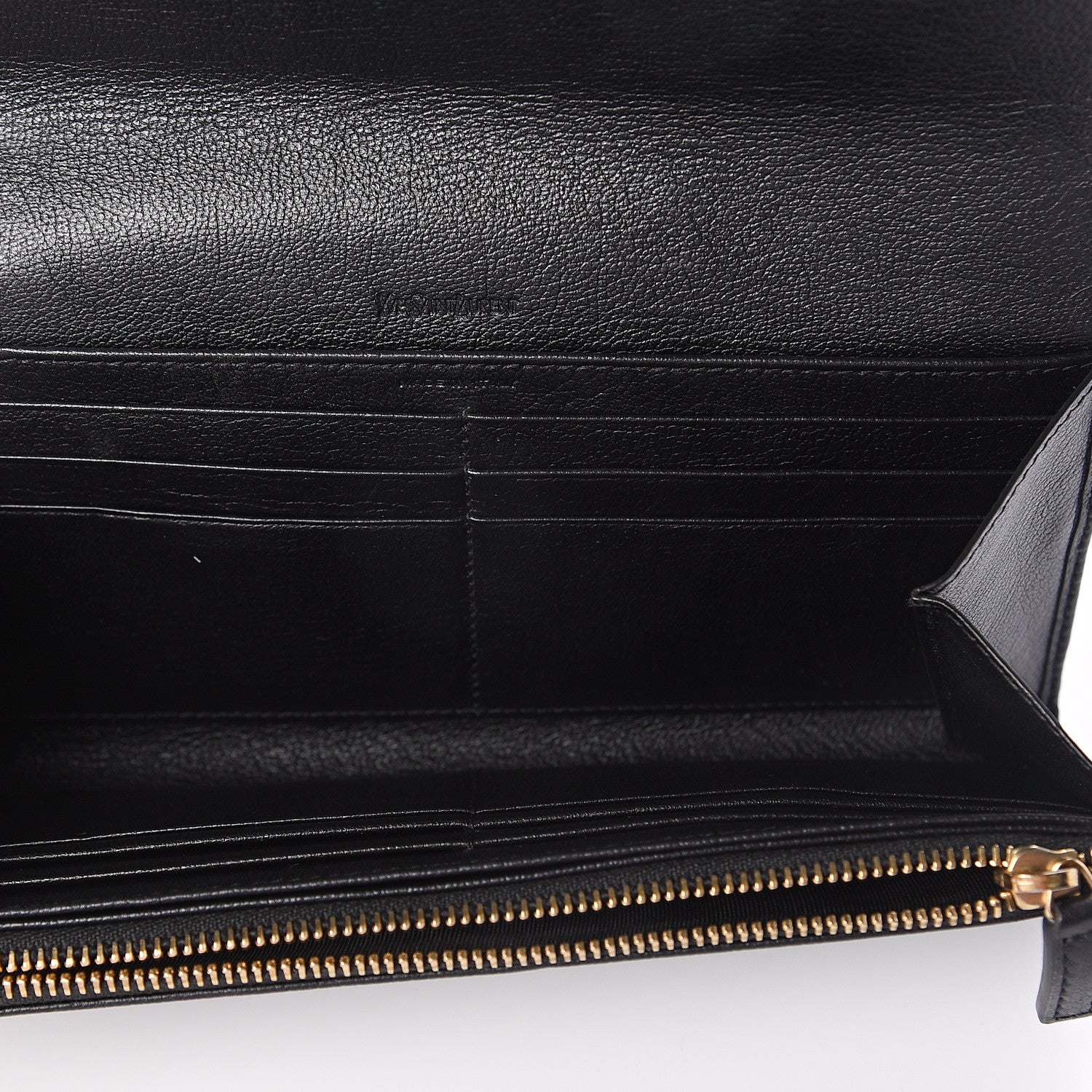Saint Laurent Chevre Belle De Jour Flap Wallet Black 4 of 5