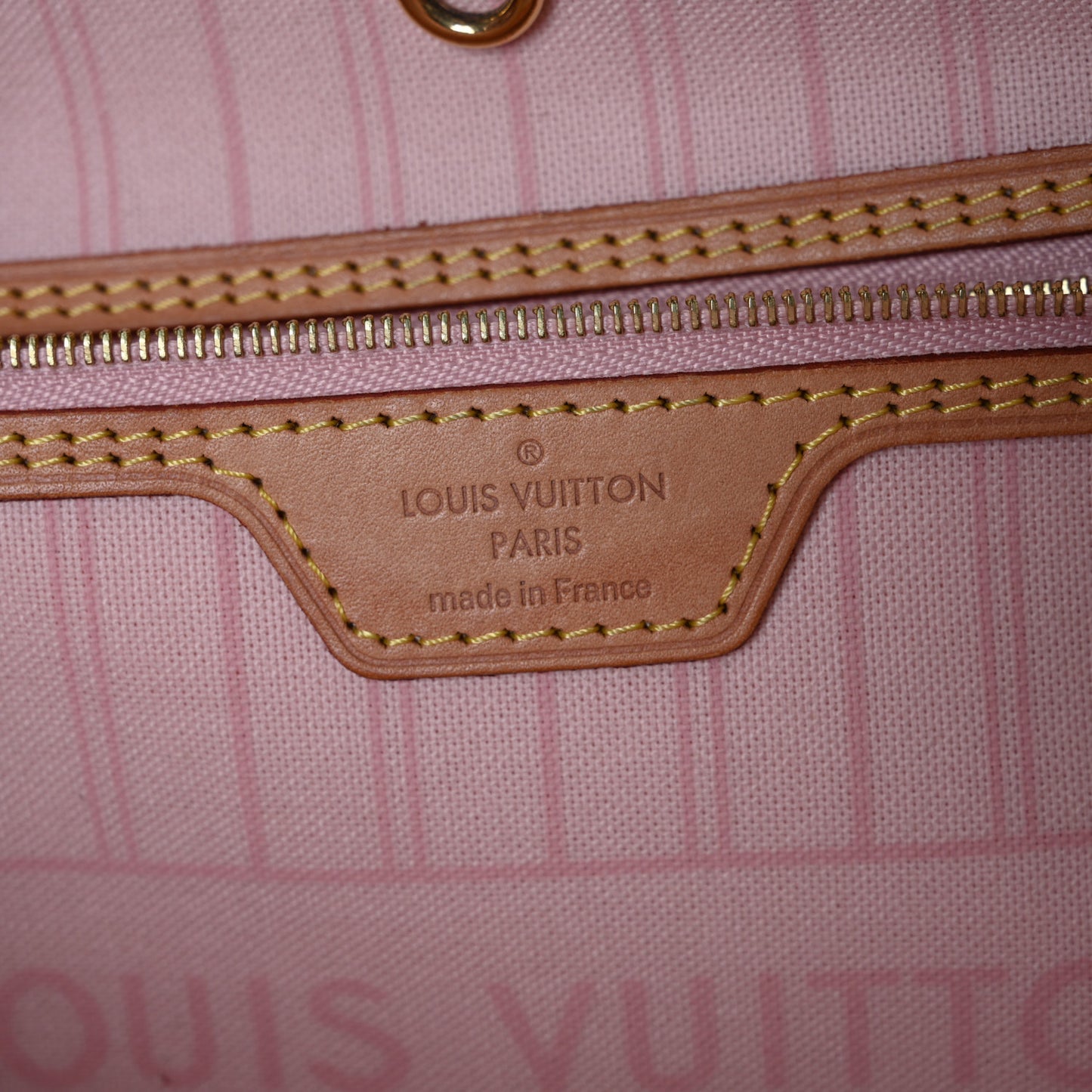 Damier Azur Neo Neverfull MM Rose Ballerine