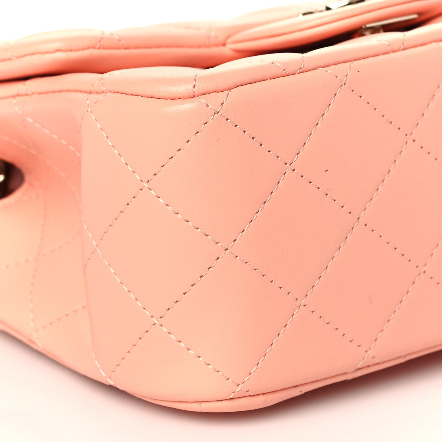 Chanel Lambskin Quilted Mini Square Flap Light Pink 9 of 11