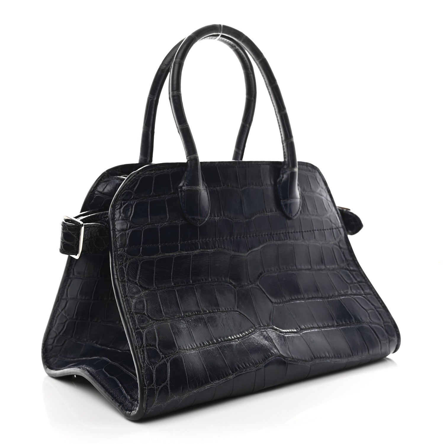 The Row Alligator Margaux 10 Bag Navy 3 of 10