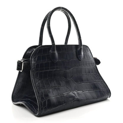 The Row Alligator Margaux 10 Bag Navy 3 of 10