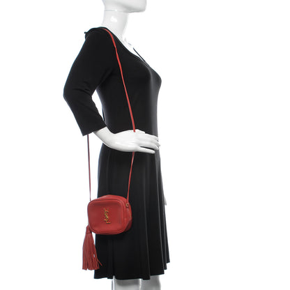 Saint Laurent Nappa Monogram Blogger Bag New Red 2 of 8