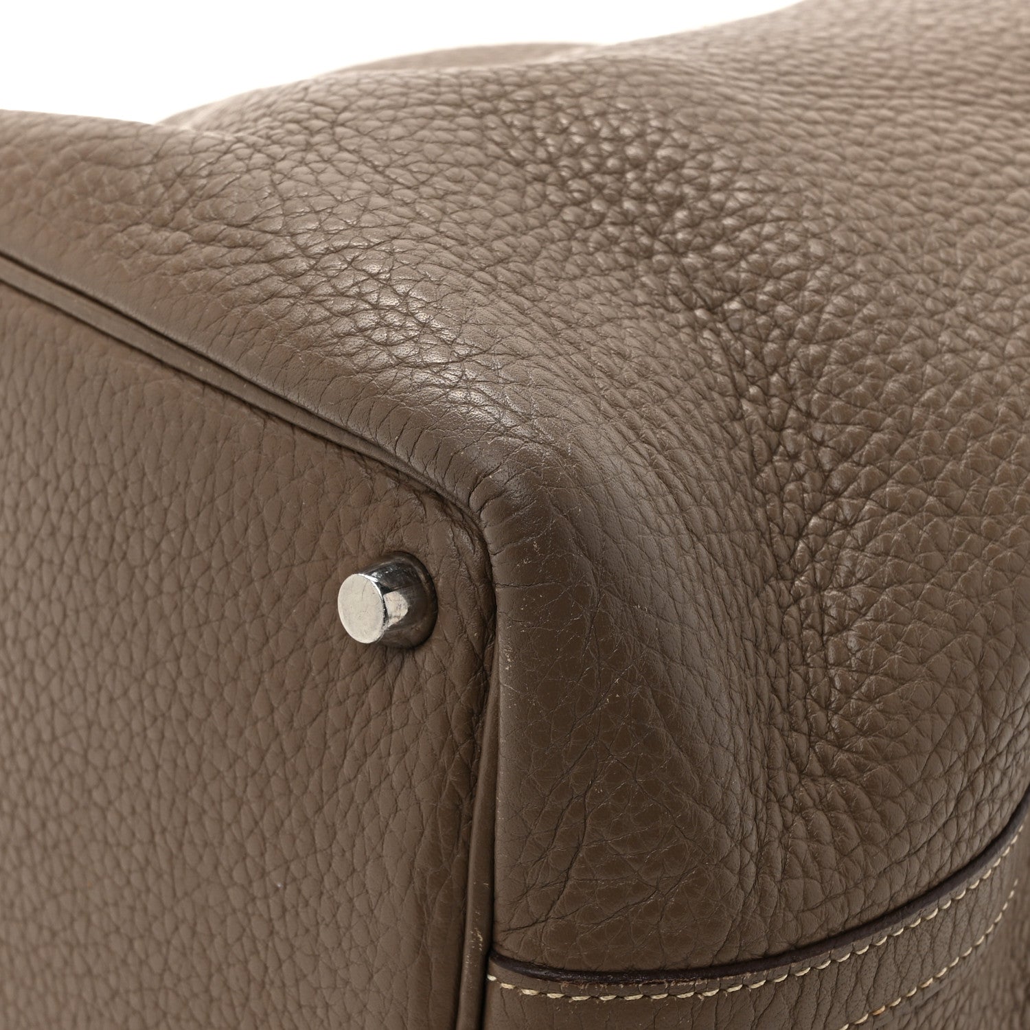 Hermes Taurillon Clemence Picotin Lock 18 PM Etoupe 16 of 16