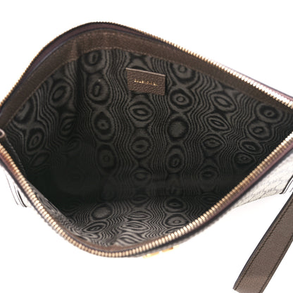 Gucci X BALENCIAGA BB Supreme Monogram Web Ophidia Wristlet Beige New Acero 6 of 11