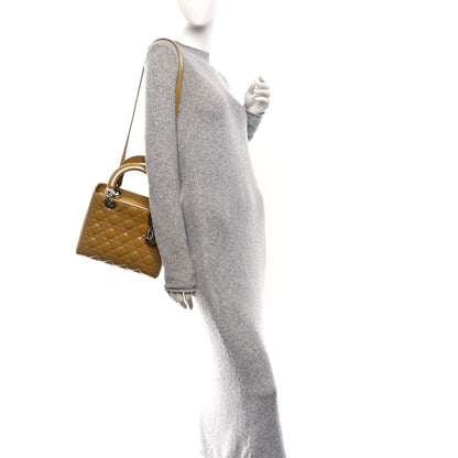 Christian Dior Patent Cannage Medium Lady Dior Beige 2 of 10