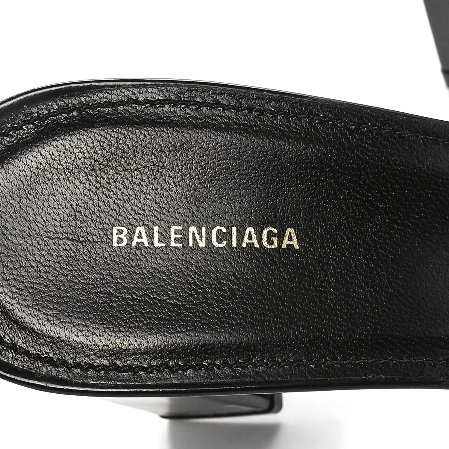 Balenciaga Patinated Calfskin Mule Pumps 38.5 Black 6 of 9