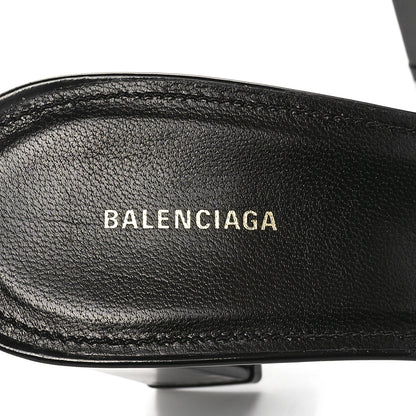 Balenciaga Patinated Calfskin Mule Pumps 38.5 Black 6 of 9
