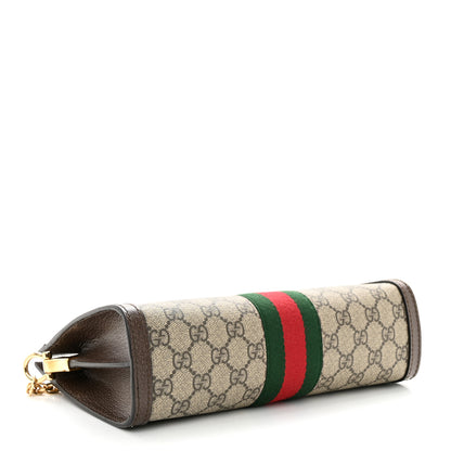 Gucci GG Supreme Monogram Web Small Ophidia Chain Shoulder Bag Brown 4 of 10