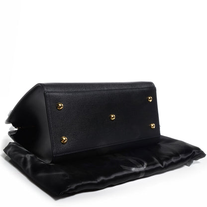 Saint Laurent Textured Leather Classic Small Cabas Y Bag Black 4 of 8