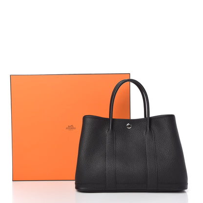 Hermes Vache Country Garden Party 30 TPM Black 10 of 10