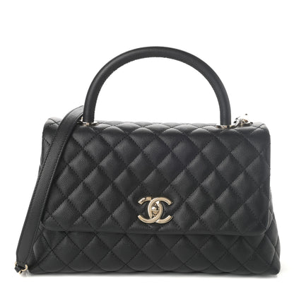Chanel Caviar Quilted Small Coco Handle Flap Black 1 of 10