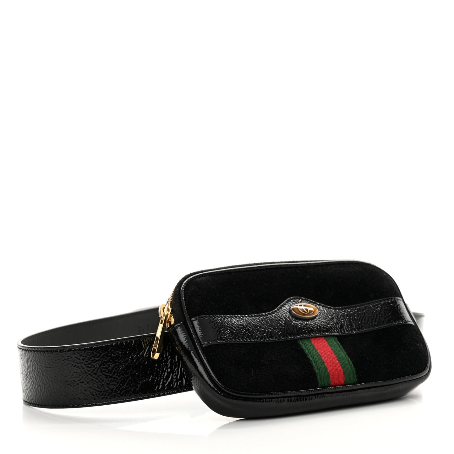 Suede Patent Ophidia Belted iPhone Case 85 34 Black