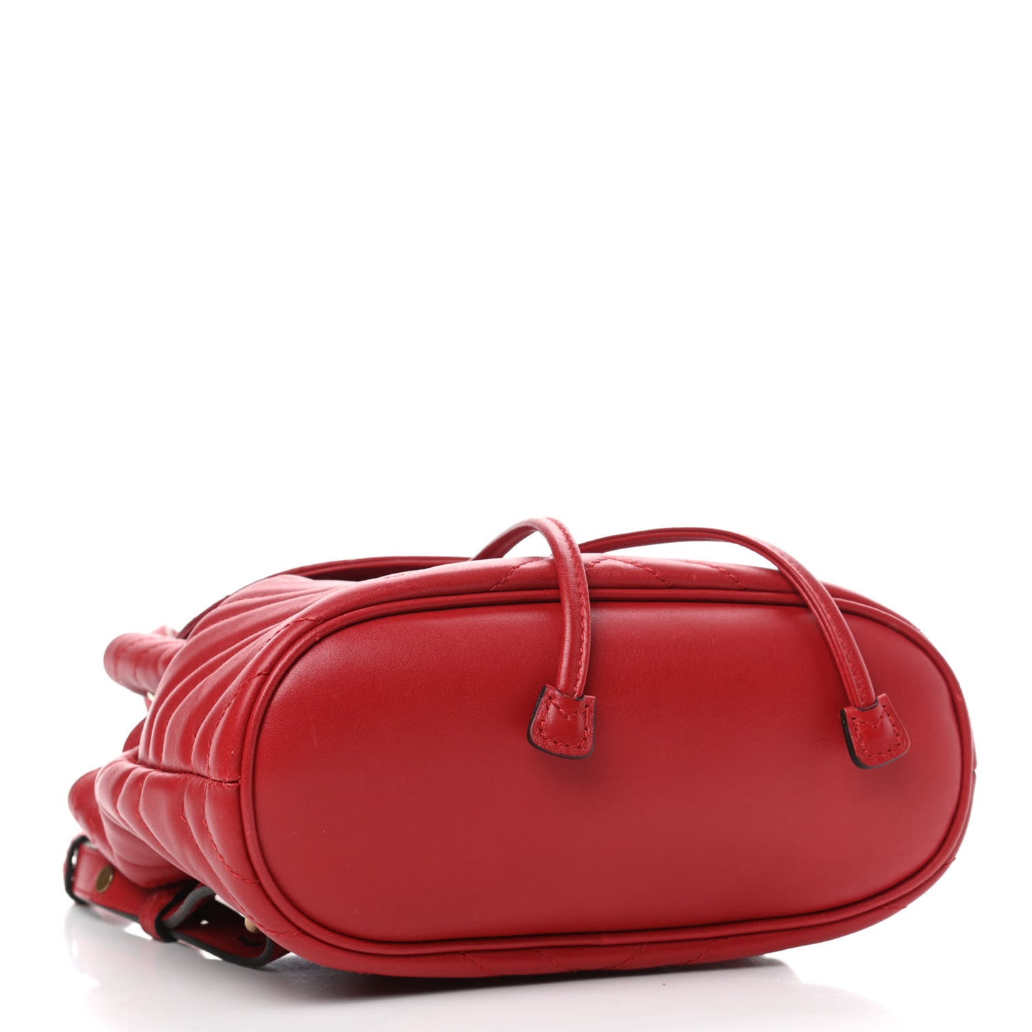 Calfskin Matelasse GG Marmont Flap Backpack Hibiscus Red
