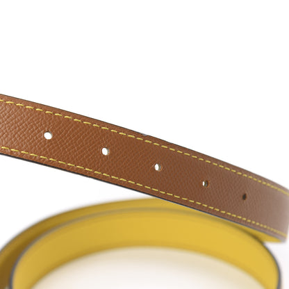 Hermes Swift Epsom 24mm Belt Strap 90 Lime Sesame 4 of 6