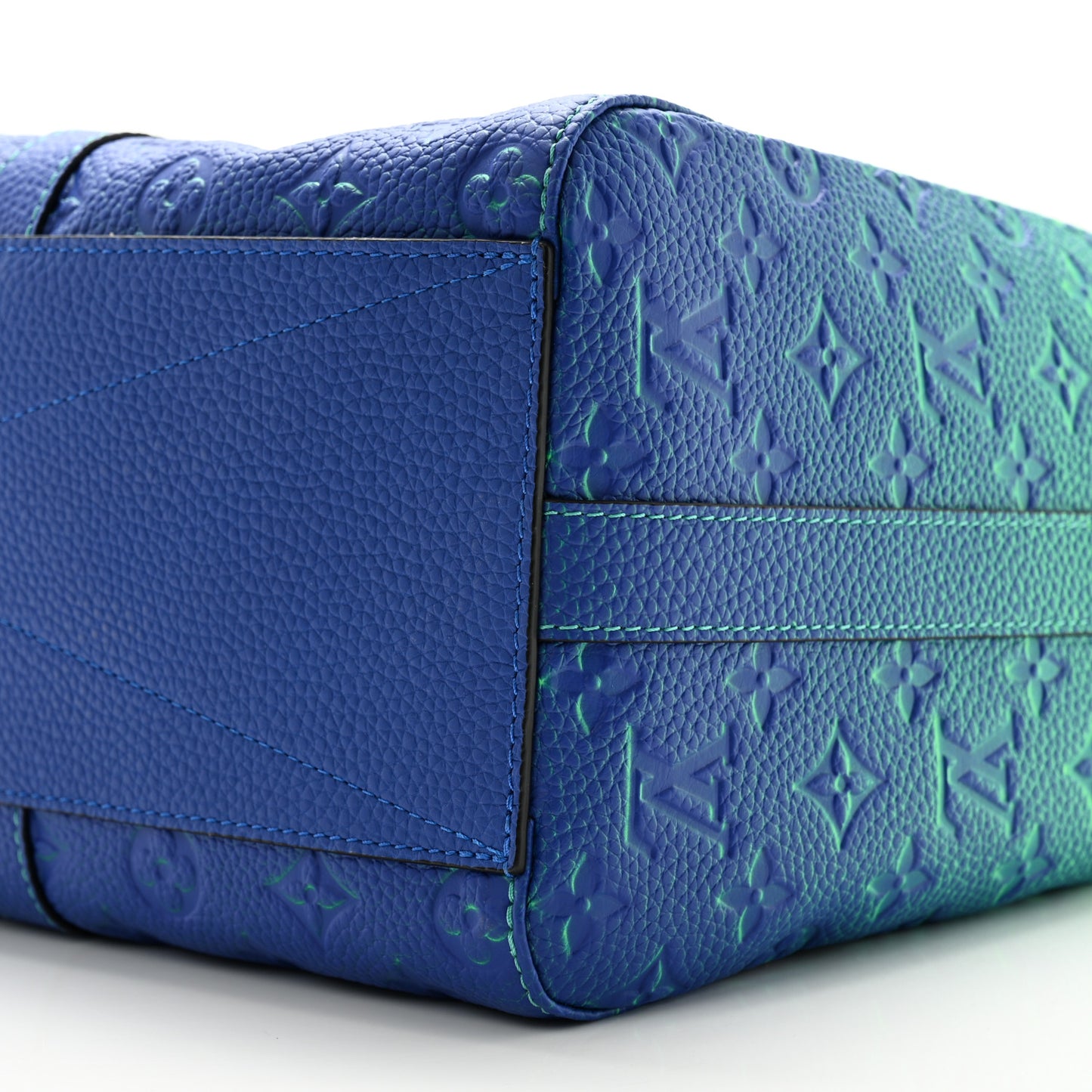 Taurillon Illusion Keepall Tote Bleu Vert
