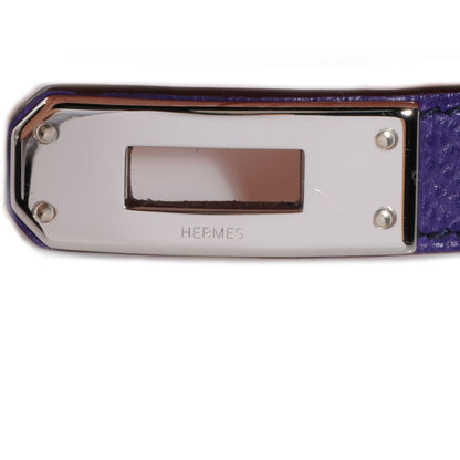 Hermes Epsom Kelly Double Tour Bracelet Crocus Purple Small 6 of 6