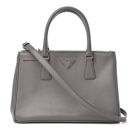 Prada Saffiano Small Galleria Double Zip Tote Marmo 1 of 18