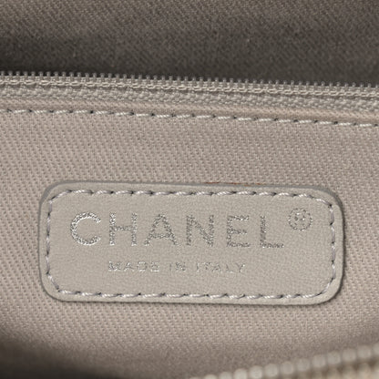 Chanel Aged Calfskin Quilted Be CC Tote Dark White 6 of 15