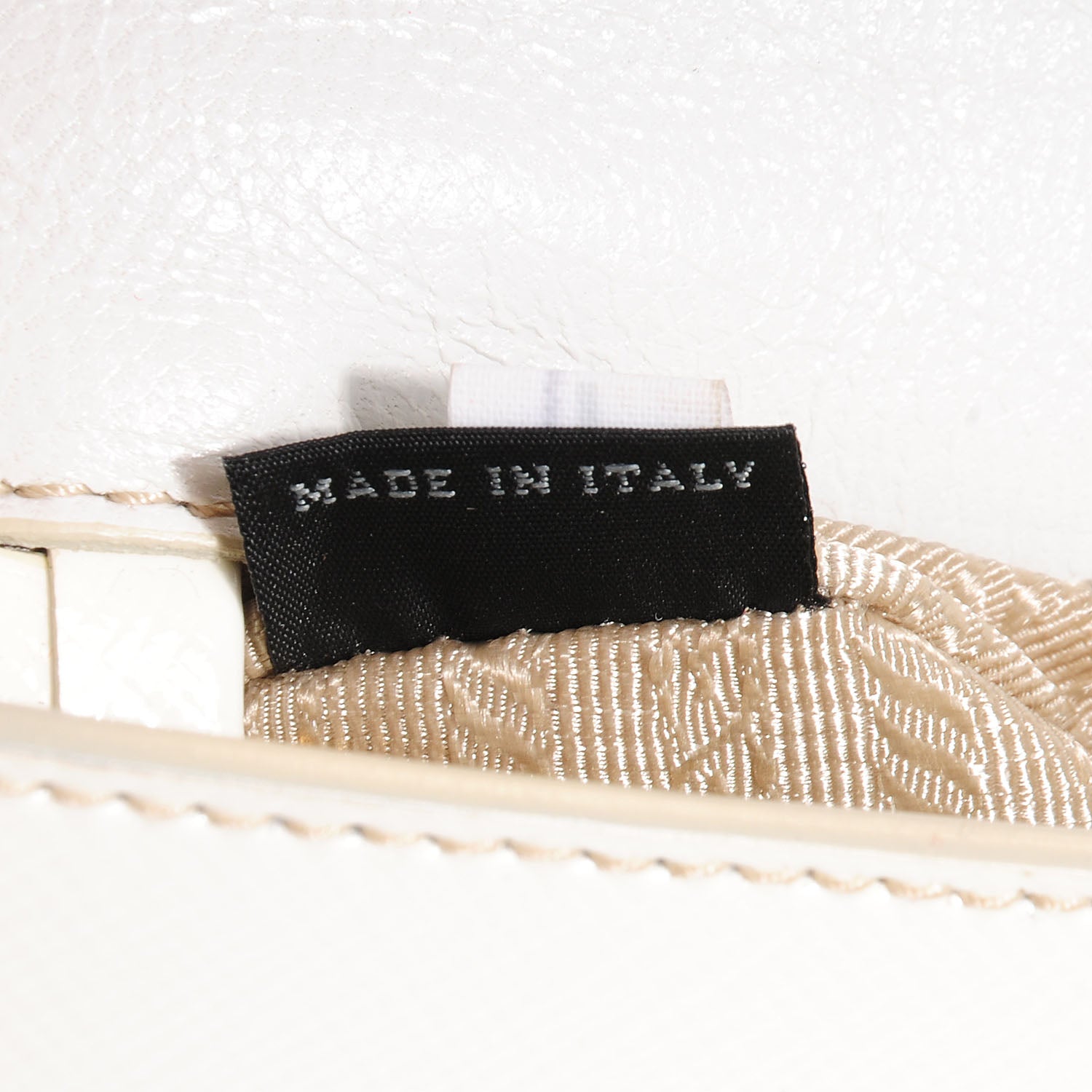 Prada Saffiano Vernice Crossbody Flap Bag Bianco 8 of 12