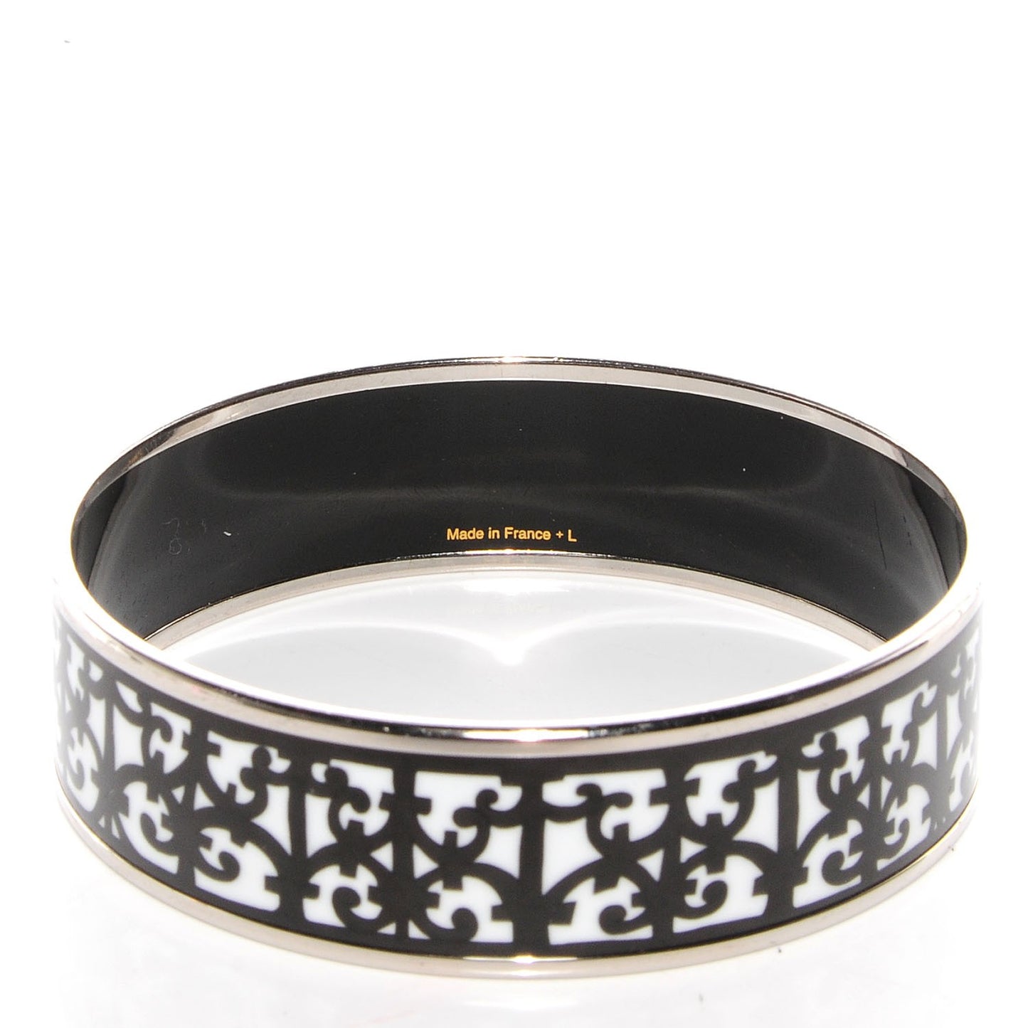 Enamel Printed Wide Balcons du Guadalquivir Bracelet 70 Black