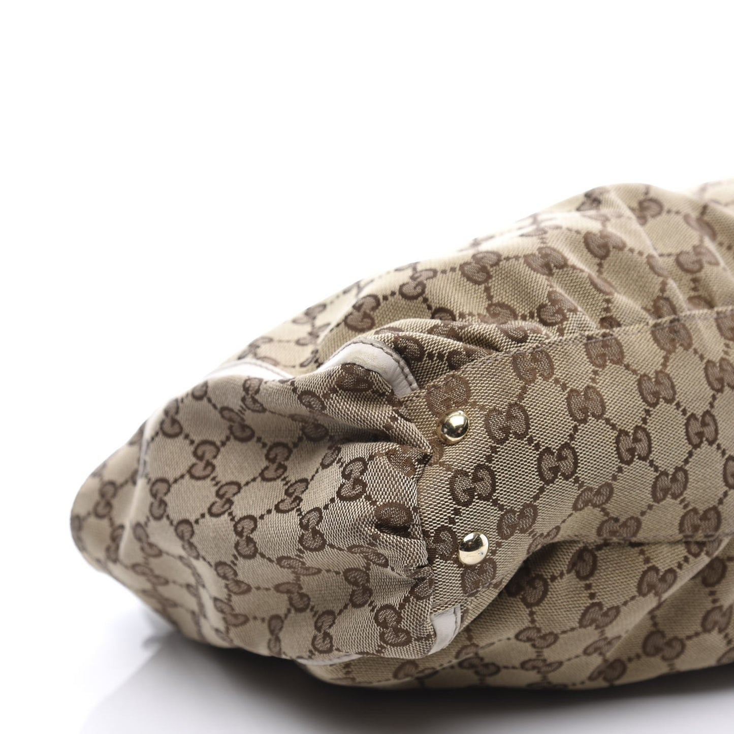 Monogram D Gold Ring Tote White