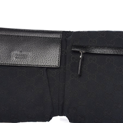 Gucci GG Monogram Web Double Pocket Belt Bag Black 9 of 9