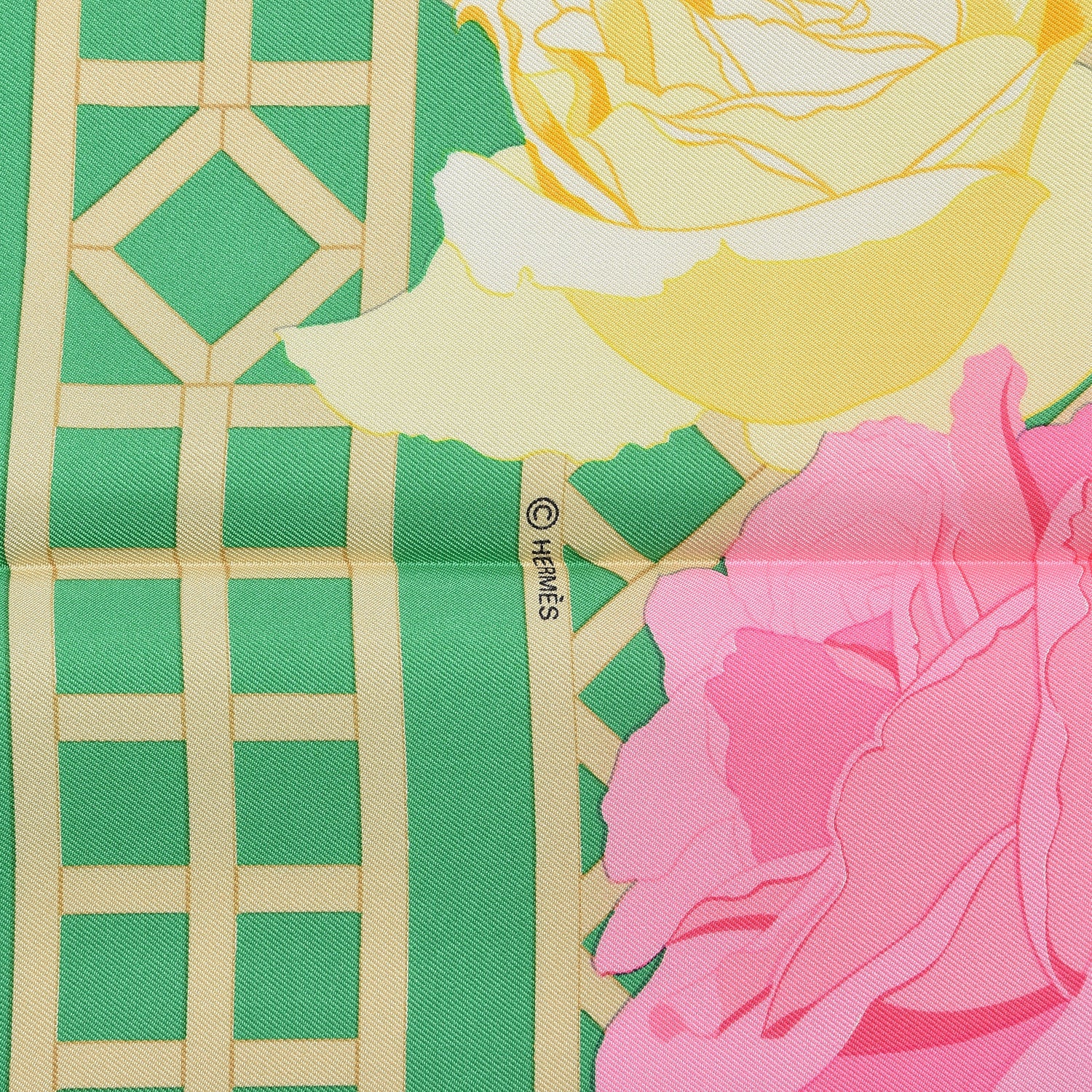 Hermes Silk Roseraie Scarf 90 4 of 4