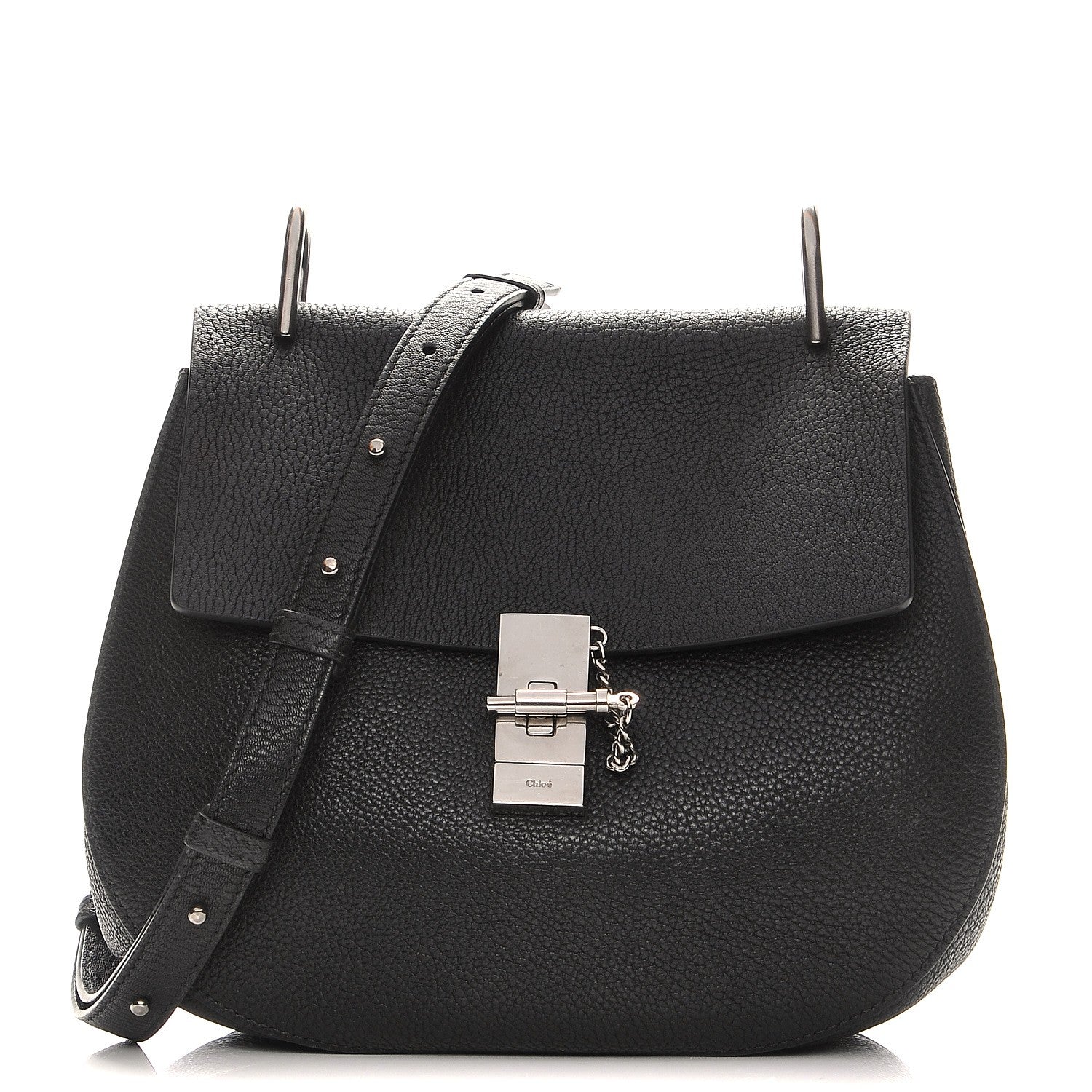 Chloe Grained Lambskin Medium Drew Shoulder Bag Black 1 of 7