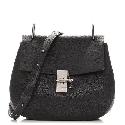 Chloe Grained Lambskin Medium Drew Shoulder Bag Black 1 of 7